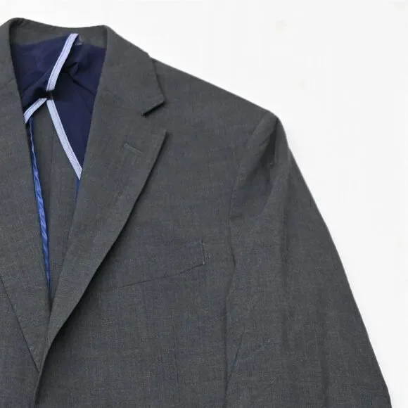 Cole Haan 40L Gray Grand OS Wool Stretch Mens Blazer Jacket Sport Coat‎